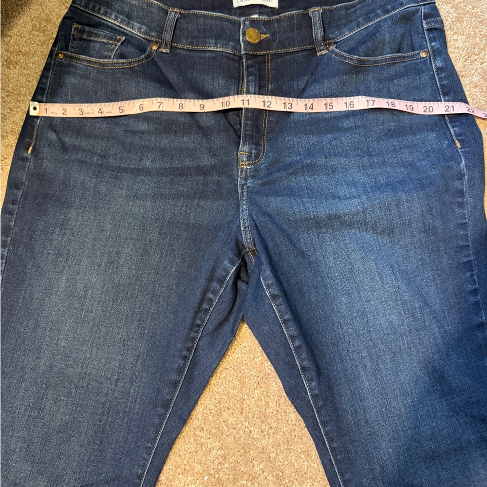 Lane Bryant flex magic waistband curvy fit high rise skinny Women's Blue Jeans